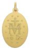 Picture of Our Lady of Graces Regina sine labe originali concepta o.p.n. Coining Sacred Oval Medal Pendant gr 23,8 Yellow Gold 18k Unisex Woman Man