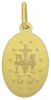 Picture of Miracolous Madonna Our Lady of Graces Coining Sacred Oval Medal Pendant gr 2,2 Yellow Gold 18k with purple Enamel for Woman