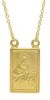 Picture of Crew-neck Necklace with Scapular Medal of the Blessed Virgin of Carmel and Sacred Heart of Jesus gr 8,8 Yellow Gold 18k Unisex Woman and Man