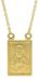 Picture of Crew-neck Necklace with Scapular Medal of the Blessed Virgin of Carmel and Sacred Heart of Jesus gr 8,8 Yellow Gold 18k Unisex Woman and Man