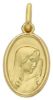 Picture of Madonna Our Lady of Sorrows Coining Sacred Oval Medal Pendant gr 2,2 Yellow Gold 18k for Woman