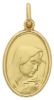 Picture of Madonna Our Lady of Sorrows Coining Sacred Oval Medal Pendant gr 2,9 Yellow Gold 18k for Woman