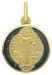 Picture of Cross of Saint Benedict Crux Sancti Patris Benedicti Coining Sacred Medal Round Pendant gr 3,9 Yellow Gold 18k with Enamel Unisex Woman Man