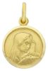 Picture of Madonna Our Lady of Sorrows Coining Sacred Medal Round Pendant gr 2,5 Yellow Gold 18k for Woman Man