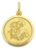 Picture of Saint Anthony of Padua with child Coining Sacred Medal Round Pendant gr 4,6 Yellow Gold 18k with smooth edge Unisex for Woman and Man