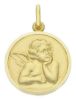 Picture of Angel of Raphael Coining Sacred Medal Round Pendant gr 5 Yellow Gold 18k for Woman, Boy and Girl