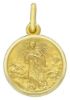 Picture of Immaculate Virgin Mary Coining Sacred Medal Round Pendant gr 2,7 Yellow Gold 18k with smooth edge for Woman