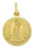 Picture of Black Madonna Our Lady of Loreto Coining Sacred Medal Round Pendant gr 3,1 Yellow Gold 18k with smooth edge Unisex Woman Man