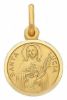 Immagine di Santa Lucia Medaglia Sacra Pendente tonda Conio gr 1,4 Oro giallo 18kt Unisex Donna Uomo