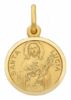 Immagine di Santa Lucia Medaglia Sacra Pendente tonda Conio gr 2,6 Oro giallo 18kt Unisex Donna Uomo