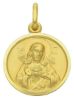 Picture of Sacred Heart of Jesus Coining Sacred Medal Round Pendant gr 2,5 Yellow Gold 18k with smooth edge Unisex Woman Man