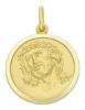 Immagine di Ecce Homo Sacro Volto di Gesù con Corona di Spine Medaglia Sacra Pendente tonda Conio gr 6 Oro giallo 18kt Unisex Donna Uomo