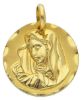 Immagine di Vergine Maria Madonna Addolorata Medaglia Sacra Pendente tonda gr 4,9 Oro giallo 18kt da Donna