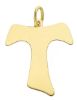 Imagen de Cruz Tau de San Francisco Colgante gr 1,5 Oro amarillo 18kt placa impresa en rilieve Unisex Mujer Hombre