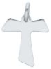 Picture of Saint Francis Tau Cross Pendant gr 0,95 White Gold 18k relief printed plate Unisex Woman Man