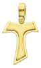 Picture of Saint Francis double Tau Cross Pendant gr 2,4 Yellow solid Gold 18k for Man