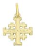 Picture of Jerusalem Cross Pendant gr 1,8 Yellow solid Gold 18k Unisex Woman Man