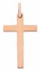 Picture of Simple Straight Cross Pendant gr 1,3 Rose solid Gold 18k Unisex Woman Man