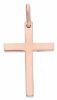 Picture of Simple Straight Cross Pendant gr 2,2 Rose solid Gold 18k Unisex Woman Man