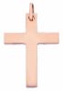 Picture of Smooth Straight Cross Pendant gr 2,7 Rose solid Gold 18k Unisex Woman Man