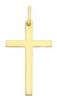 Picture of Simple Straight Cross Pendant gr 1,45 Yellow solid Gold 18k Unisex Woman Man