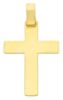 Picture of Simple Straight Cross Pendant gr 3,9 Yellow solid Gold 18k for Man