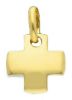 Picture of Smooth square Cross Pendant gr 1,9 Yellow solid Gold 18k for Woman