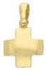 Picture of Smooth square Cross Pendant gr 2,2 Yellow solid Gold 18k for Woman