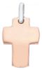 Picture of Smooth Straight Cross Pendant gr 2,2 Rose solid Gold 18k Unisex Woman Man