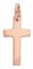 Picture of Small Straight Cross Pendant gr 1,6 Rose solid Gold 18k Unisex Woman Man