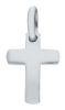 Picture of Convex Straight Cross Pendant gr 1,45 White solid Gold 18k Unisex Woman Man