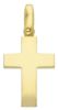 Picture of Smooth Straight Cross Pendant gr 3,8 Yellow solid Gold 18k Unisex Woman Man