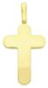 Picture of Smooth Rounded Cross Pendant gr 13,4 Yellow solid Gold 18k Unisex Woman Man