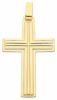 Picture of Striped Straight Cross Pendant gr 7,1 Yellow solid Gold 18k for Man