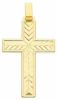 Picture of Decorated Straight Cross Pendant gr 7,3 Yellow solid Gold 18k for Man