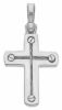 Picture of Modern Design Cross with screws Pendant gr 2,7 White solid Gold 18k for Man