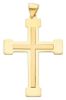 Picture of Double Cross Pendant gr 2,3 Yellow Gold 18k relief printed plate Unisex Woman Man