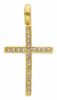 Picture of Straight Cross with Light Spots Pendant gr 1,35 Yellow Gold 18k with Zircons for Woman