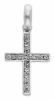 Picture of Straight Cross with Light Spots Pendant gr 1,05 White Gold 18k with Zircons for Woman