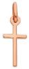 Picture of Mini Straight Cross Pendant gr 0,85 Rose solid Gold 18k Unisex Woman Man