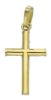 Picture of Simple Straight Cross Pendant gr 1,1 Yellow Gold 18k Hollow Tube Unisex Woman Man