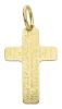 Immagine di Croce con preghiera Padre Nostro Ciondolo Pendente gr 1 Oro giallo 18kt lastra stampata a rilievo Unisex Donna Uomo