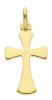 Picture of Simple Cross Pendant gr 0,95 Yellow Gold 18k relief printed plate Unisex Woman Man