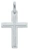 Picture of Double Straight Cross Pendant gr 1,05 White Gold 18k relief printed plate Unisex Woman Man