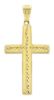 Picture of Cross with thorns Pendant gr 1,6 Yellow Gold 18k Hollow Tube for Man