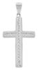 Picture of Cross with thorns Pendant gr 1,5 White Gold 18k Hollow Tube for Man