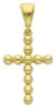 Picture of 11-spheres Cross Pendant gr 1,2 Yellow solid Gold 18k with Smooth Spheres for Woman