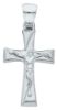 Picture of Classical Cross with the body of Christ Pendant gr 1,45 White Gold 18k Hollow Tube Unisex Woman Man