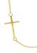 Picture of Fashion crew-neck Necklace with Straight Cross gr 2,2 Yellow Gold 18k for Woman