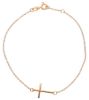 Picture of Fashion Cuff Bracelet with Straight Cross gr 1,4 Rose Gold 18k for Woman